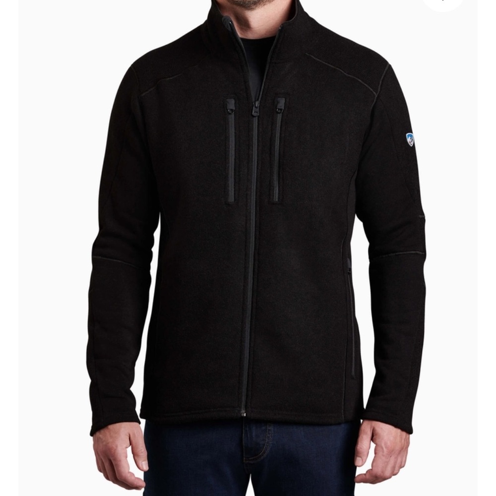 Kuhl Interceptr Full Zip Fleece Jacket Black Gorpcore Outdoor Thumbloop 2023-XXL